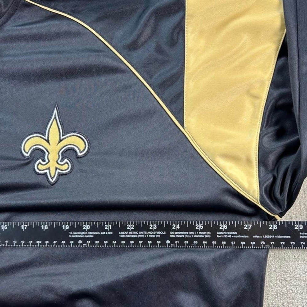 G-III NFL New Orleans Saints Black Gold Full Zip Track Jacket Mens XXL - Picture 7 of 8